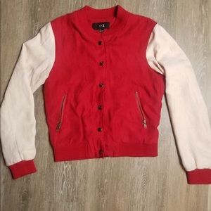Forever 21 / Suede Letterman Jacket (Small)